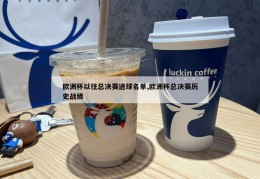 欧洲杯以往总决赛进球名单,欧洲杯总决赛历史战绩